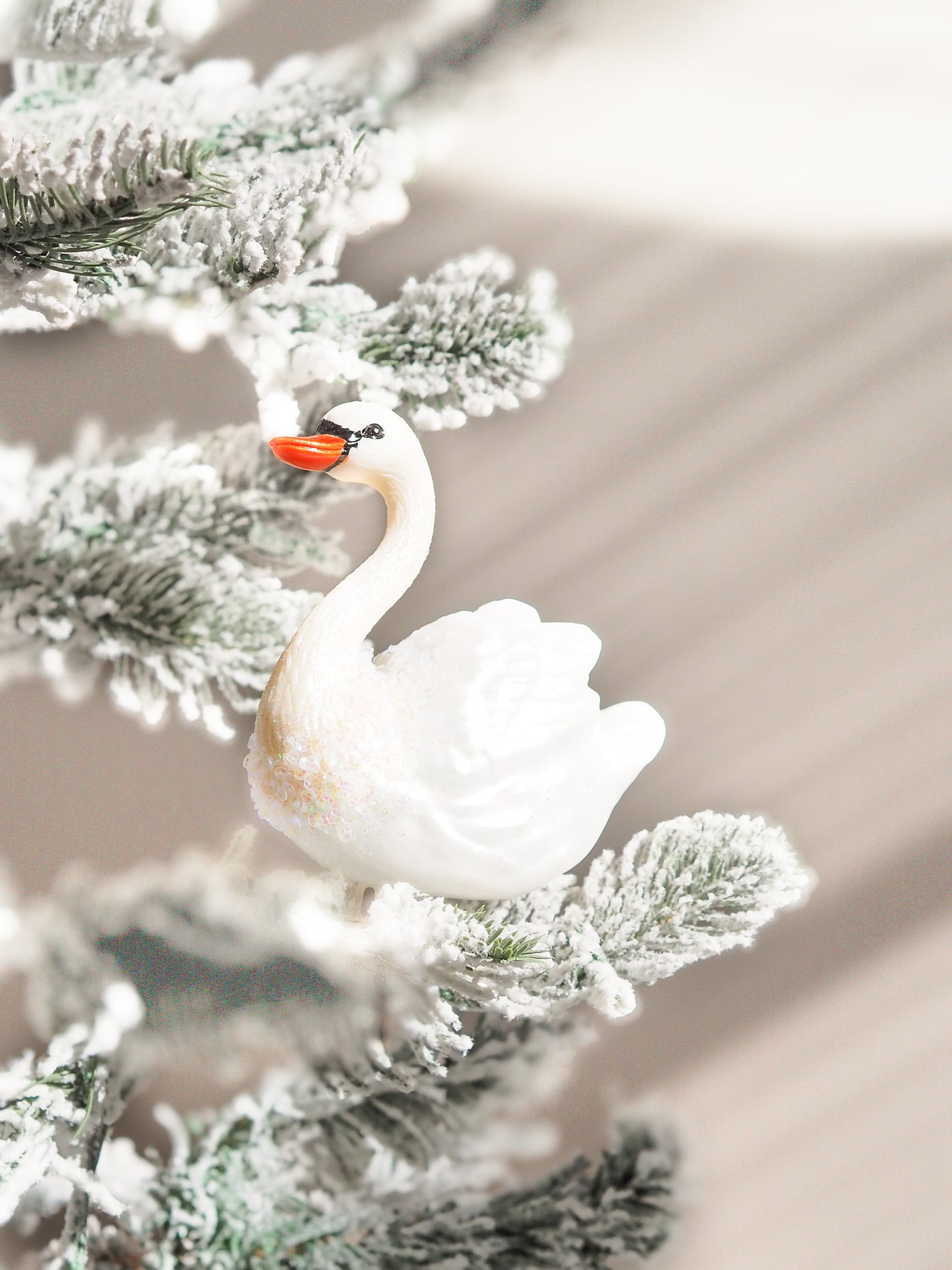 White Swan Clip-On Ornament