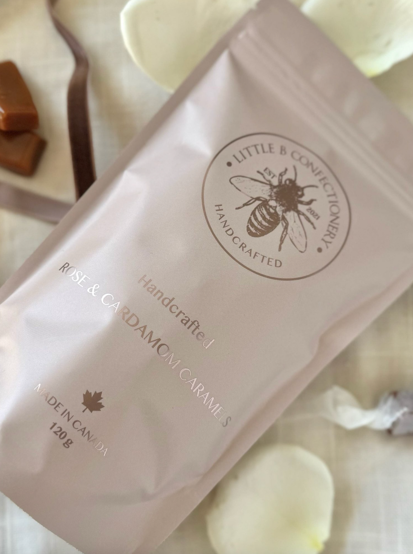Rose & Cardamom Caramels 120g - The Cross Decor & Design