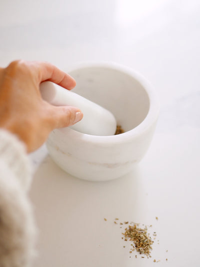 Fresco Marble Mortar & Pestle Set - The Cross Decor & Design
