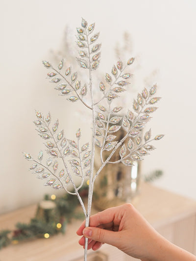 Iridescent Silver Jewel Stem - The Cross Decor & Design