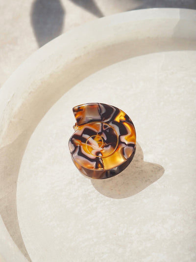 Cora Swirly Seashell Claw Clips