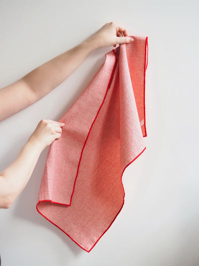Festive Red Tea Towel