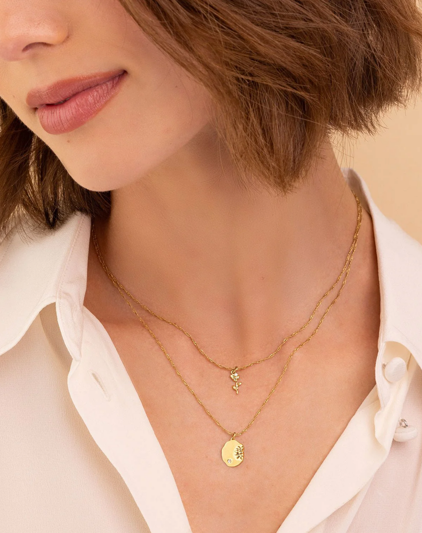 Rose Pendant Necklace | June - The Cross Decor & Design