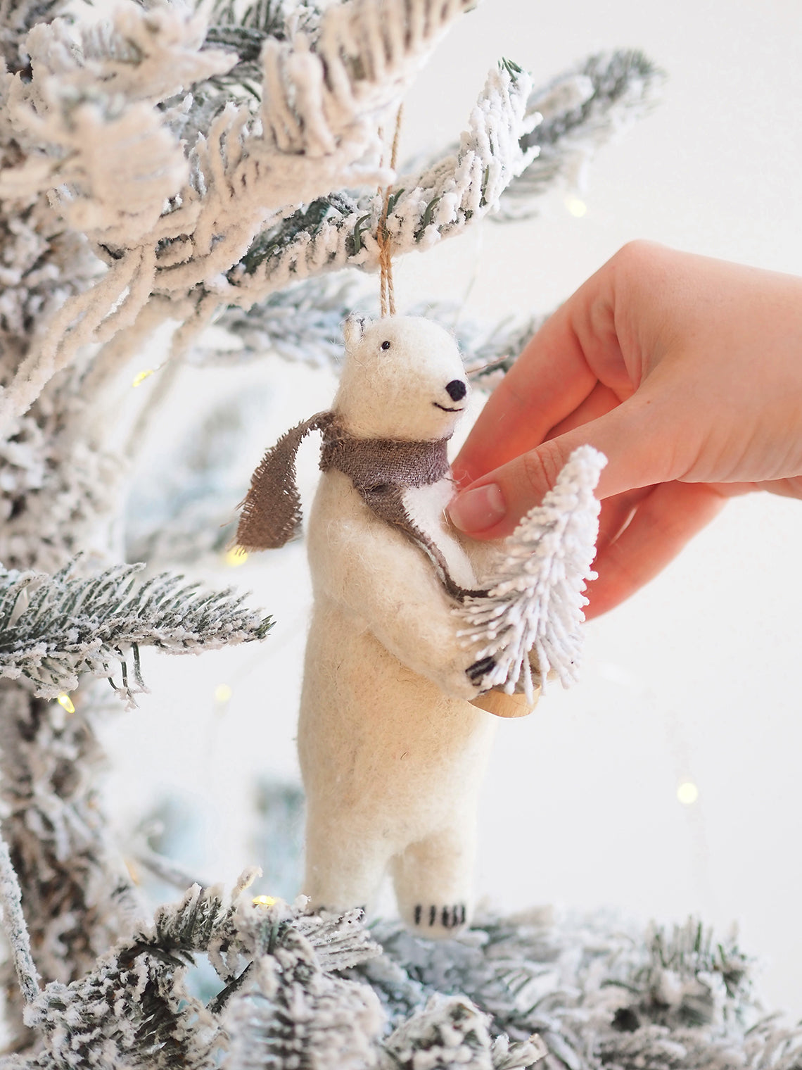Cozy Bear w/ Tree Ornament