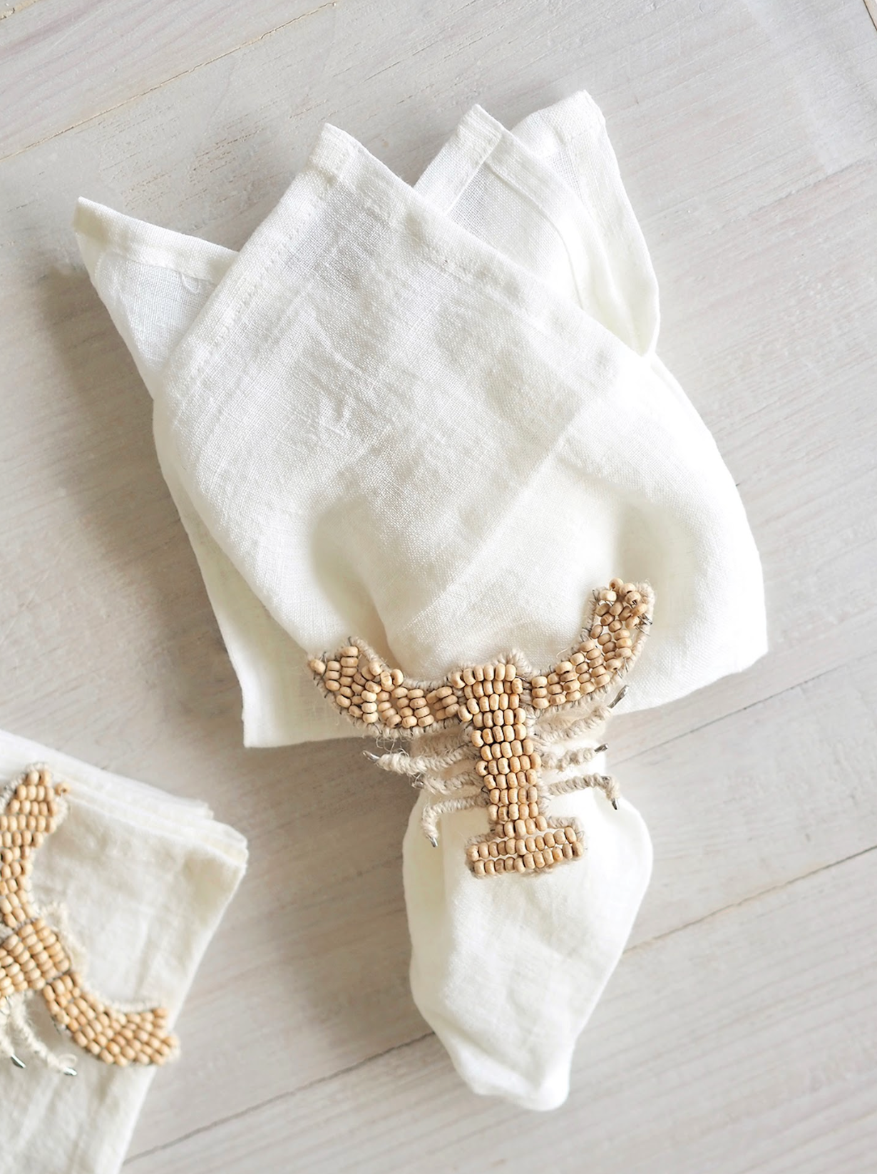 Lobster Beaded Napkin Ring