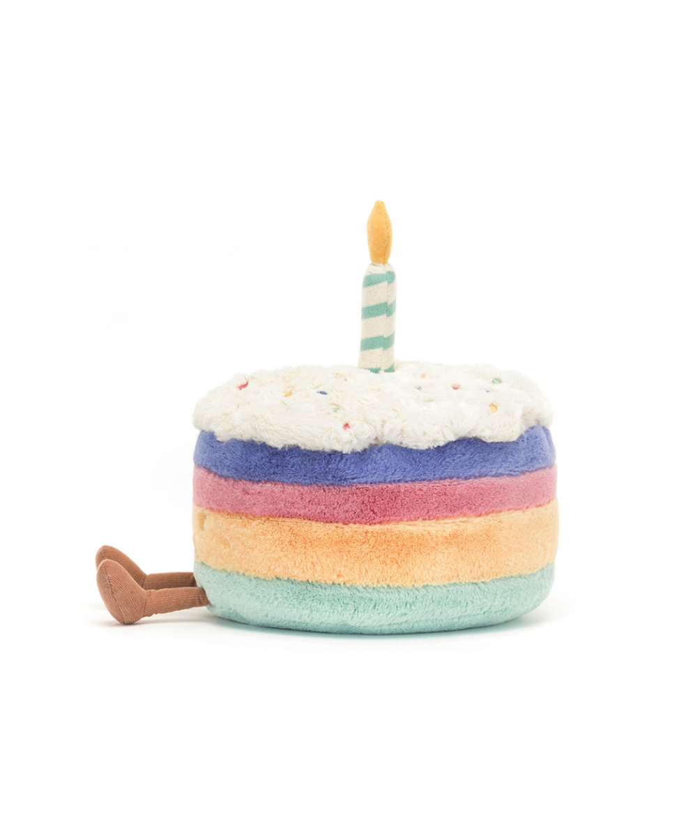 Jellycat Amuseable Rainbow Birthday Cake