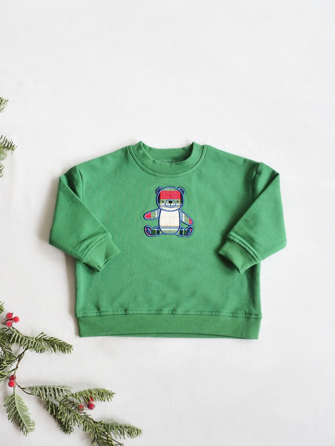 Plaid Bear Sweatshirt