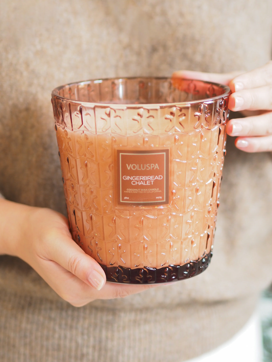 Gingerbread Chalet 3 Wick Hearth Candle