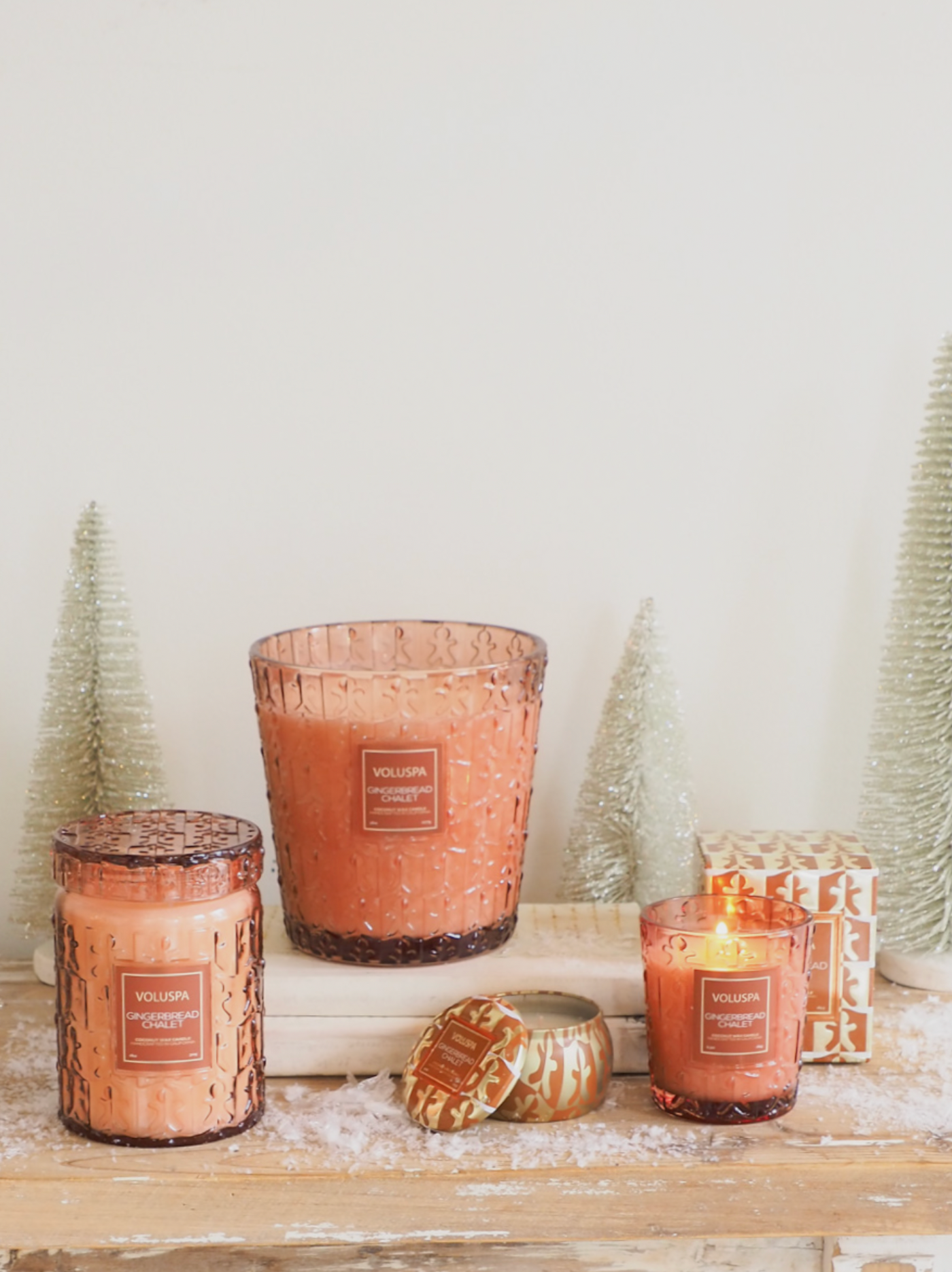 Gingerbread Chalet 3 Wick Hearth Candle