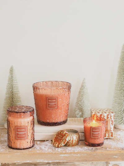 Gingerbread Chalet 3 Wick Hearth Candle