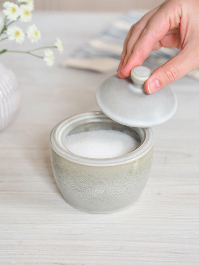 Kiran Sage Sugar Pot - The Cross Decor & Design