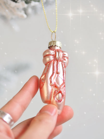 Pink Ballet Shoes Ornament