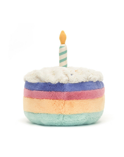 Jellycat Amuseable Rainbow Birthday Cake