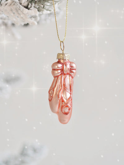 Pink Ballet Shoes Ornament