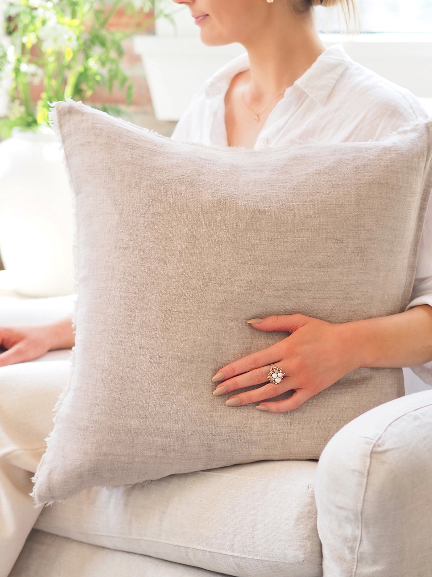 Lina Oat Pillow - The Cross Decor & Design