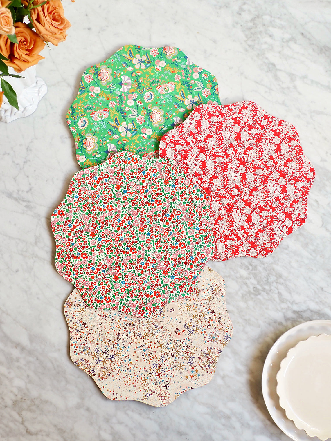 Liberty Winter Placemat | Green floral