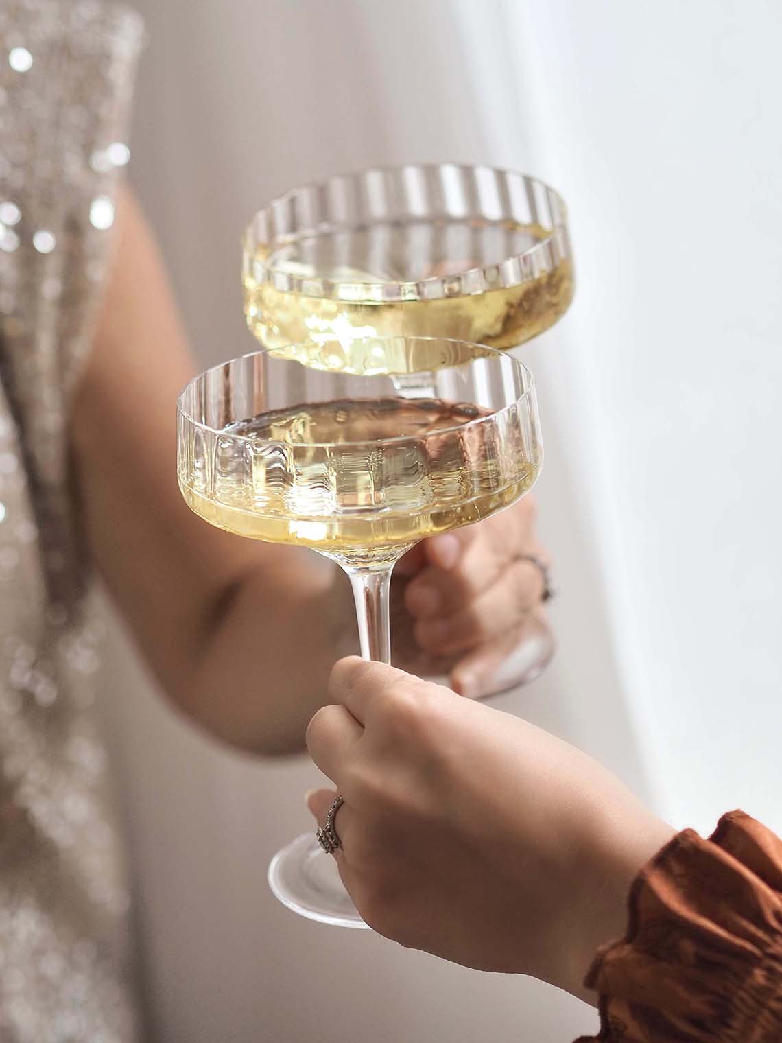 Sparkle Coupes | Set of 2 - The Cross Decor & Design