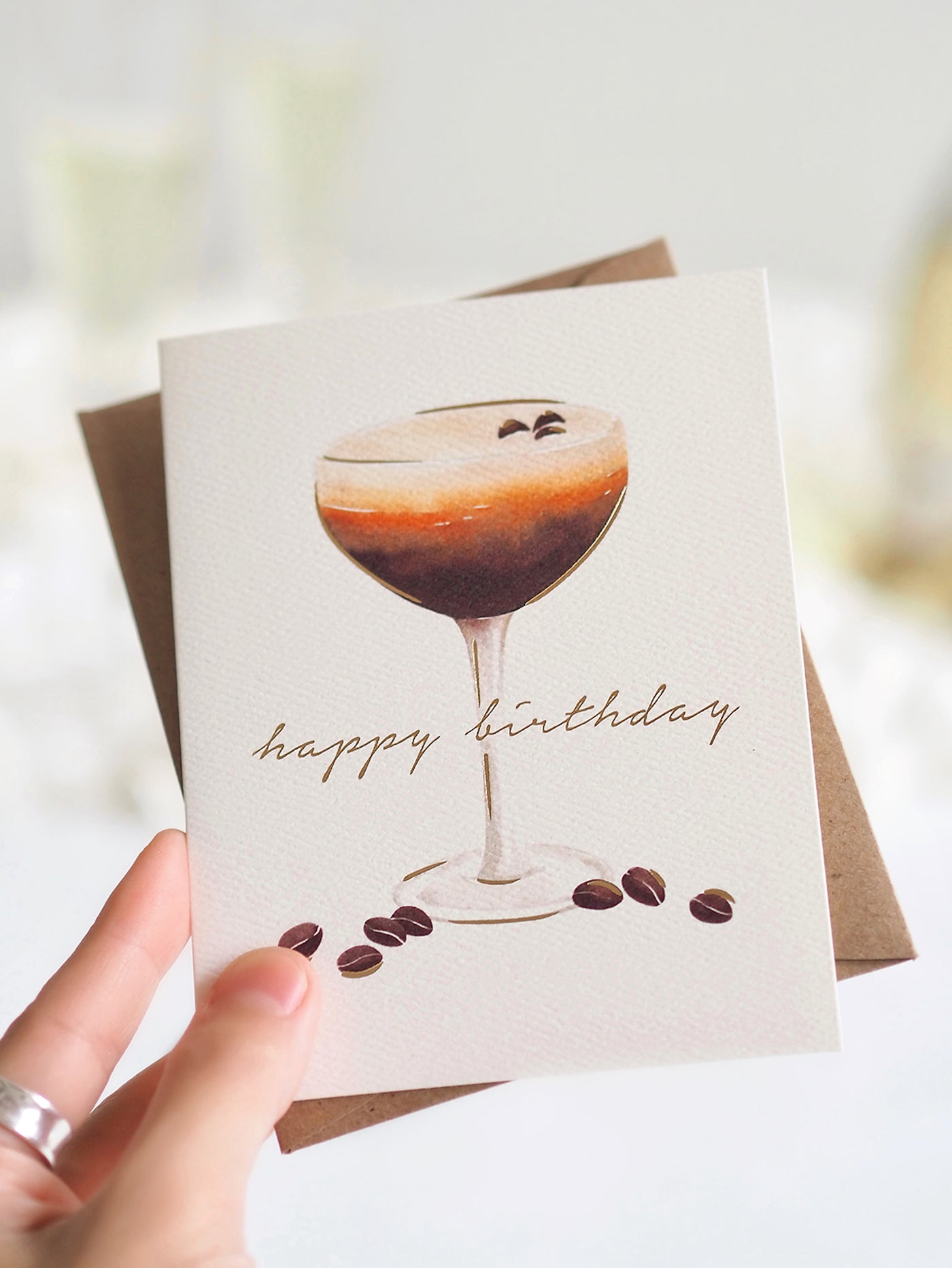 Espresso Martini Birthday Greeting Card - The Cross Decor & Design