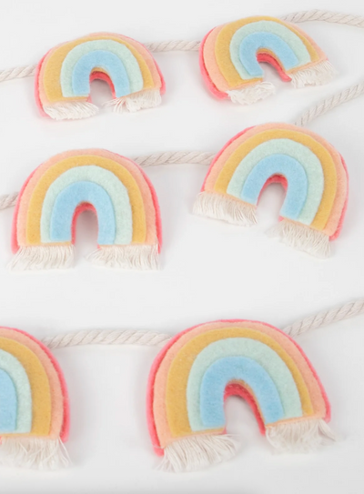 Rainbow Felt Garland - The Cross Decor & Design