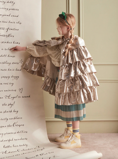 Gold Ruffle Cape - The Cross Decor & Design