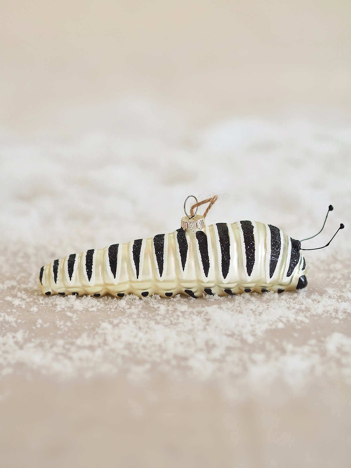White Caterpillar Ornament - The Cross Decor & Design