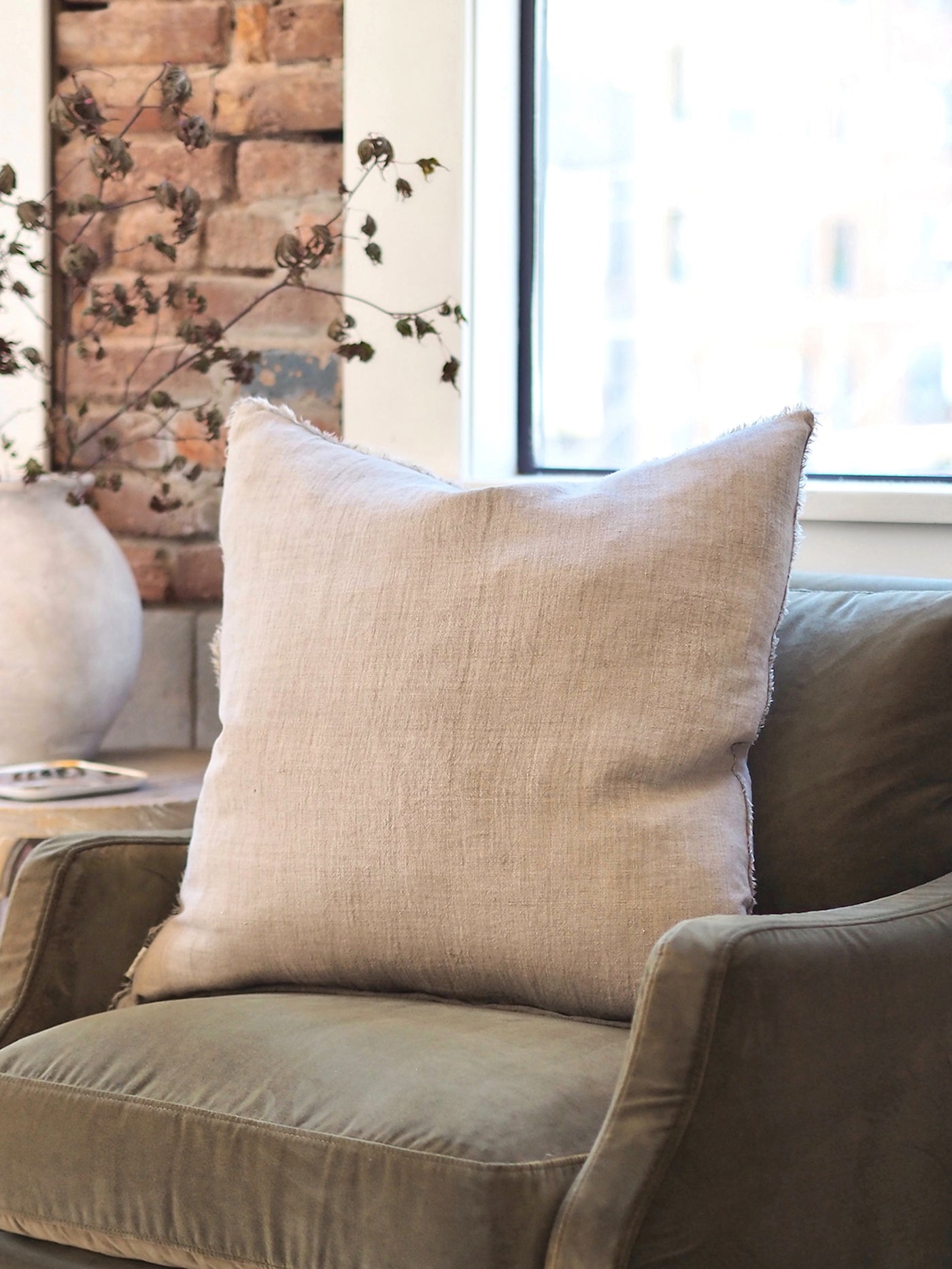 Lina Sand Pillow | 24x24 - The Cross Decor & Design