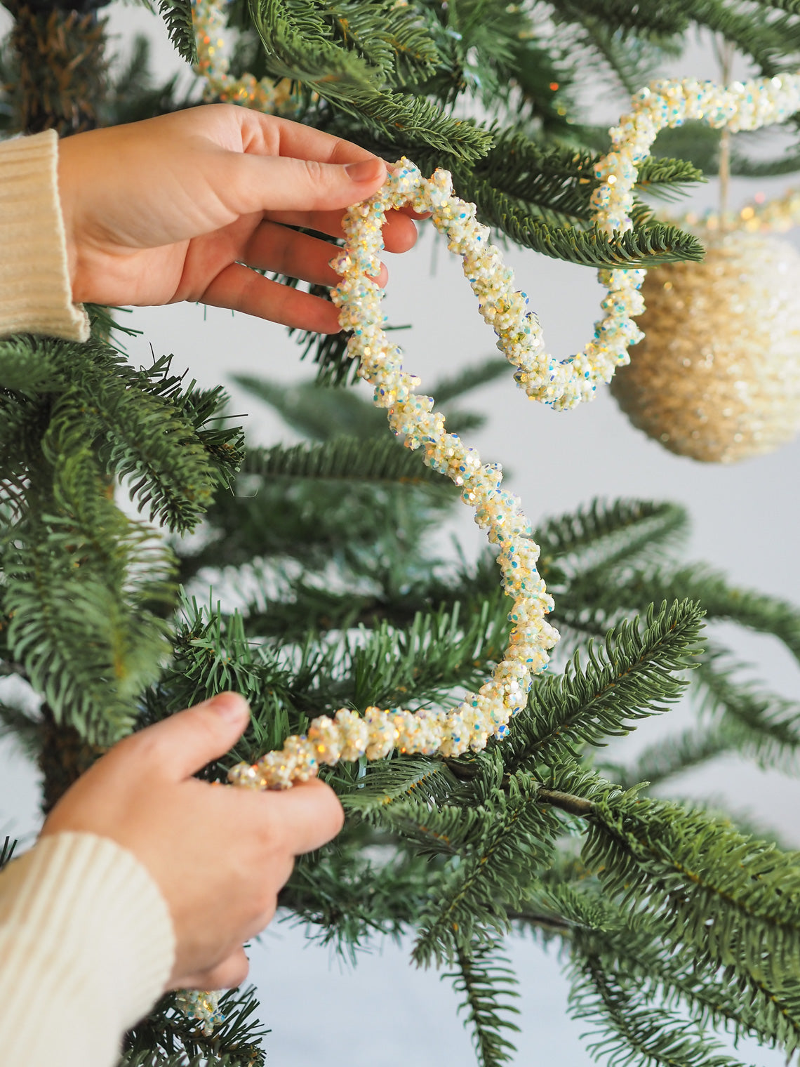 Iridescent Glitter Garland