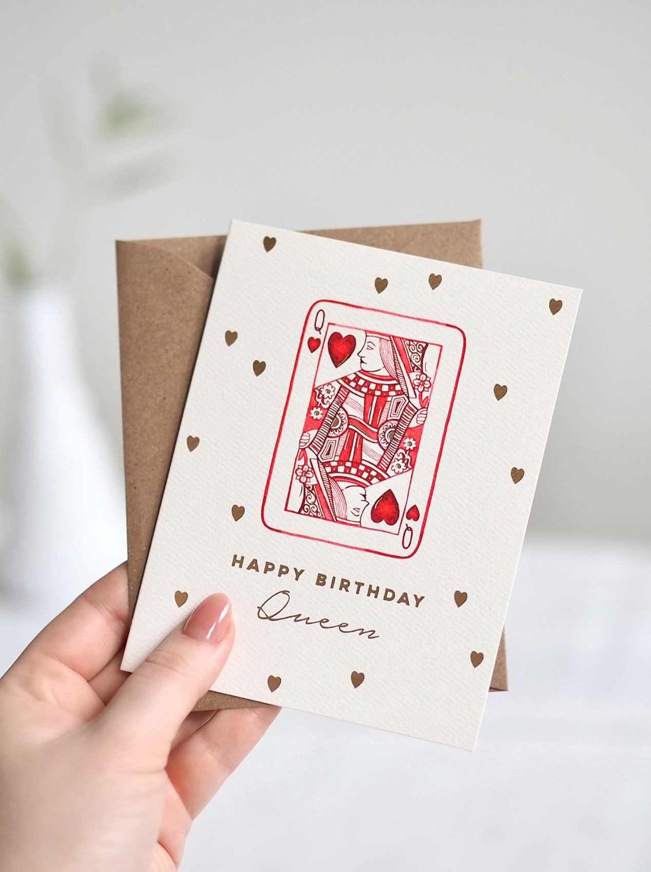 Queen of Hearts Birthday Card - The Cross Decor & Design