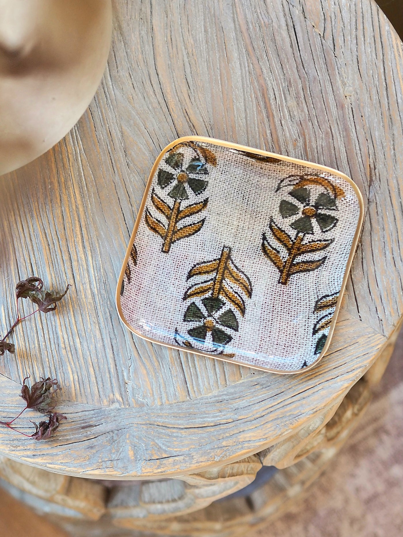 Folk Bloom Trinket Tray - The Cross Decor & Design