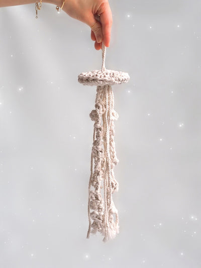 Macrame Jellyfish Ornament - The Cross Decor & Design
