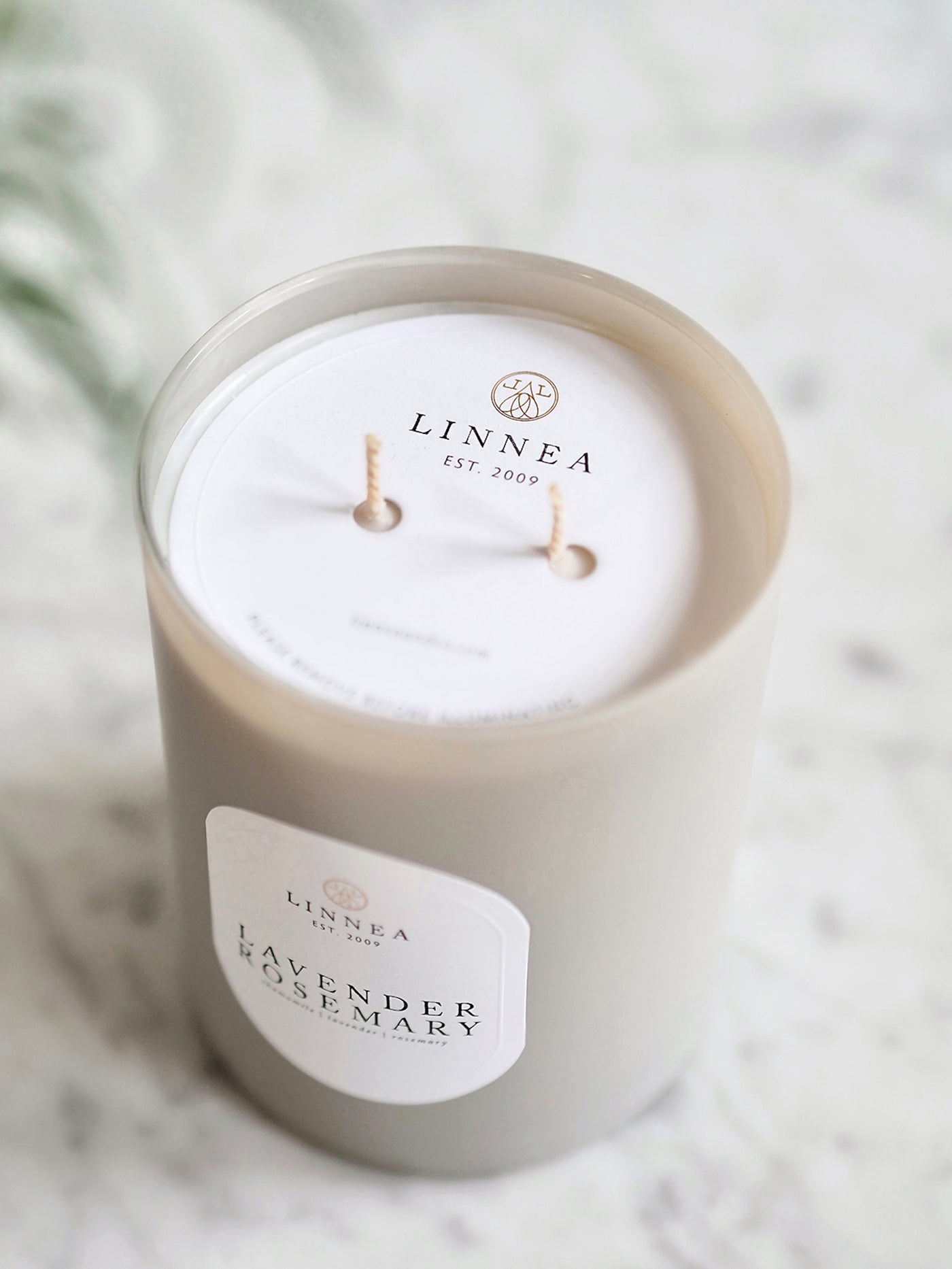 Lavender Rosemary 2 Wick Candle - The Cross Decor & Design