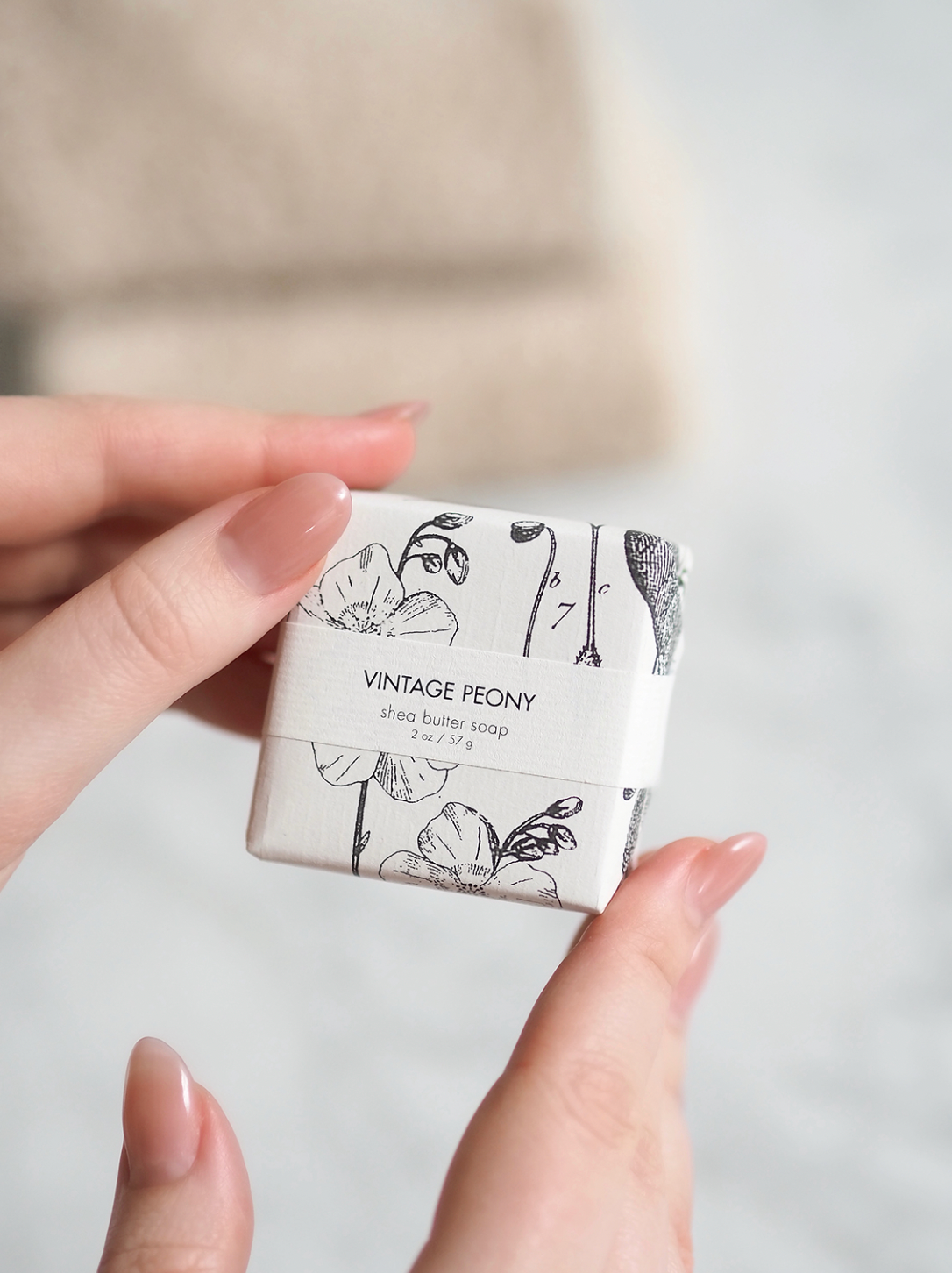 Petite Vintage Peony Bar Soap - The Cross Decor & Design