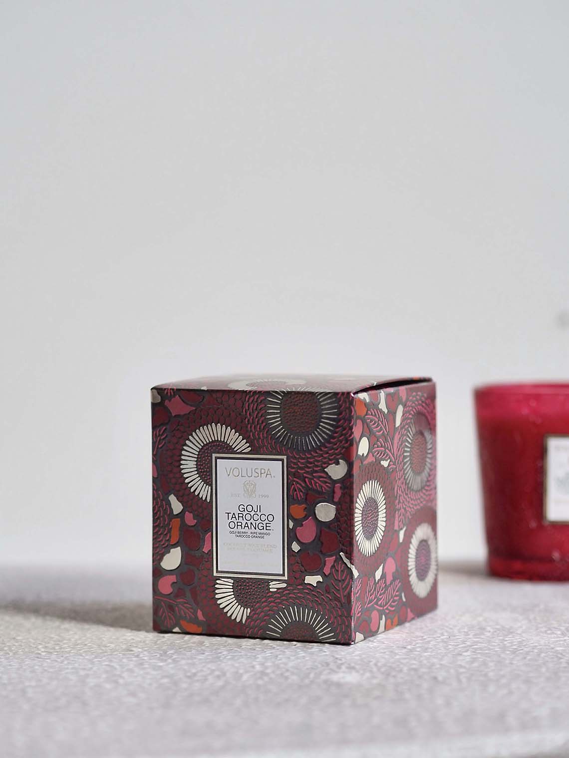 Goji Tarocco Classic Boxed Candle