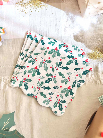 Holly Pattern Napkins