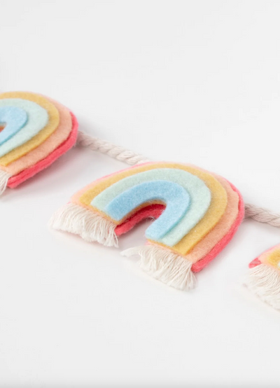 Rainbow Felt Garland - The Cross Decor & Design