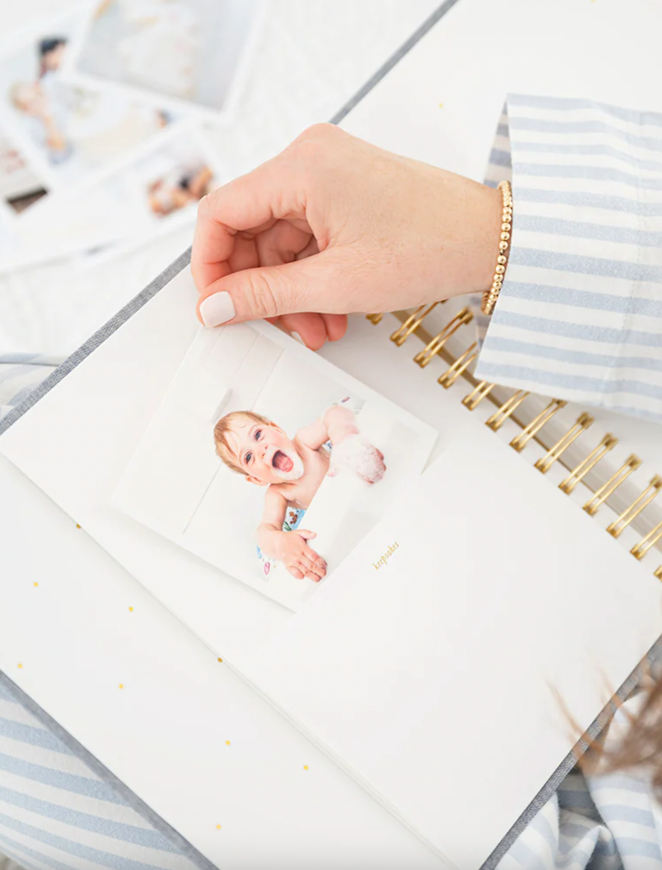 Chambray Birthday Book - The Cross Decor & Design