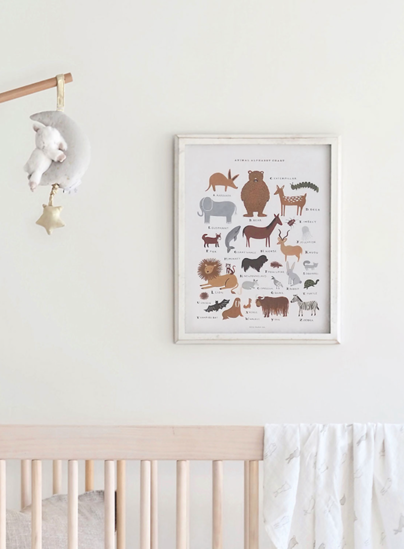 Animal Alphabet Chart Print | 11x14 - The Cross Decor & Design