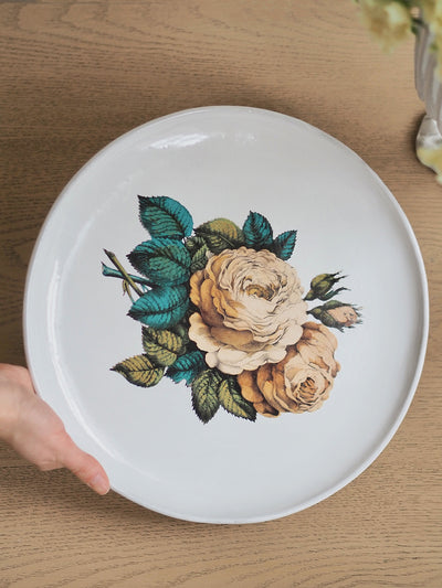Sepia Rose Platter - The Cross Decor & Design