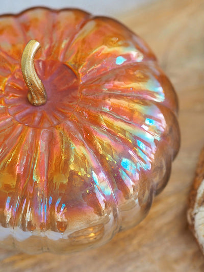 Glass Decorative Pumpkin