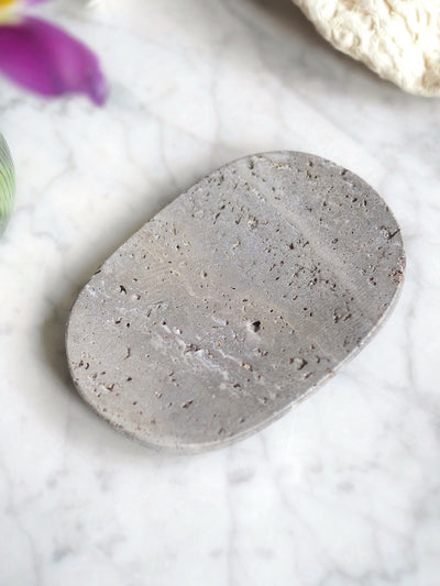 Travertine Soap Dish - The Cross Decor & Design