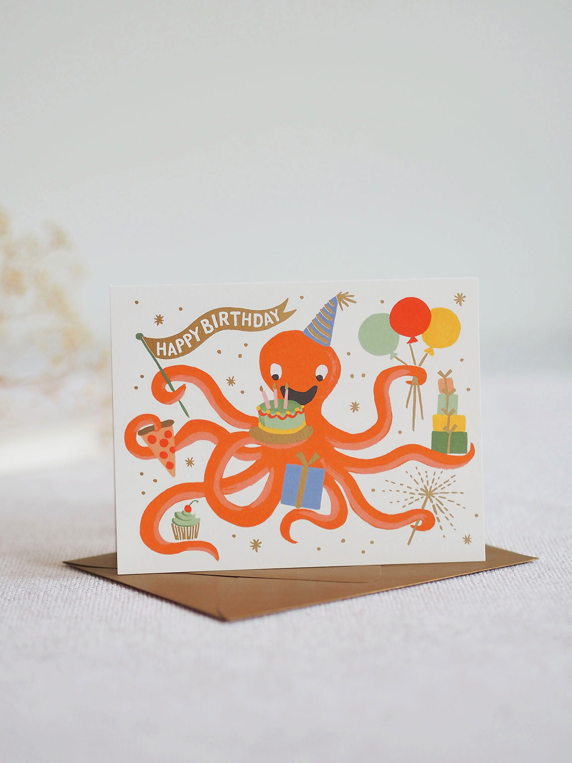 Octopus Birthday Card