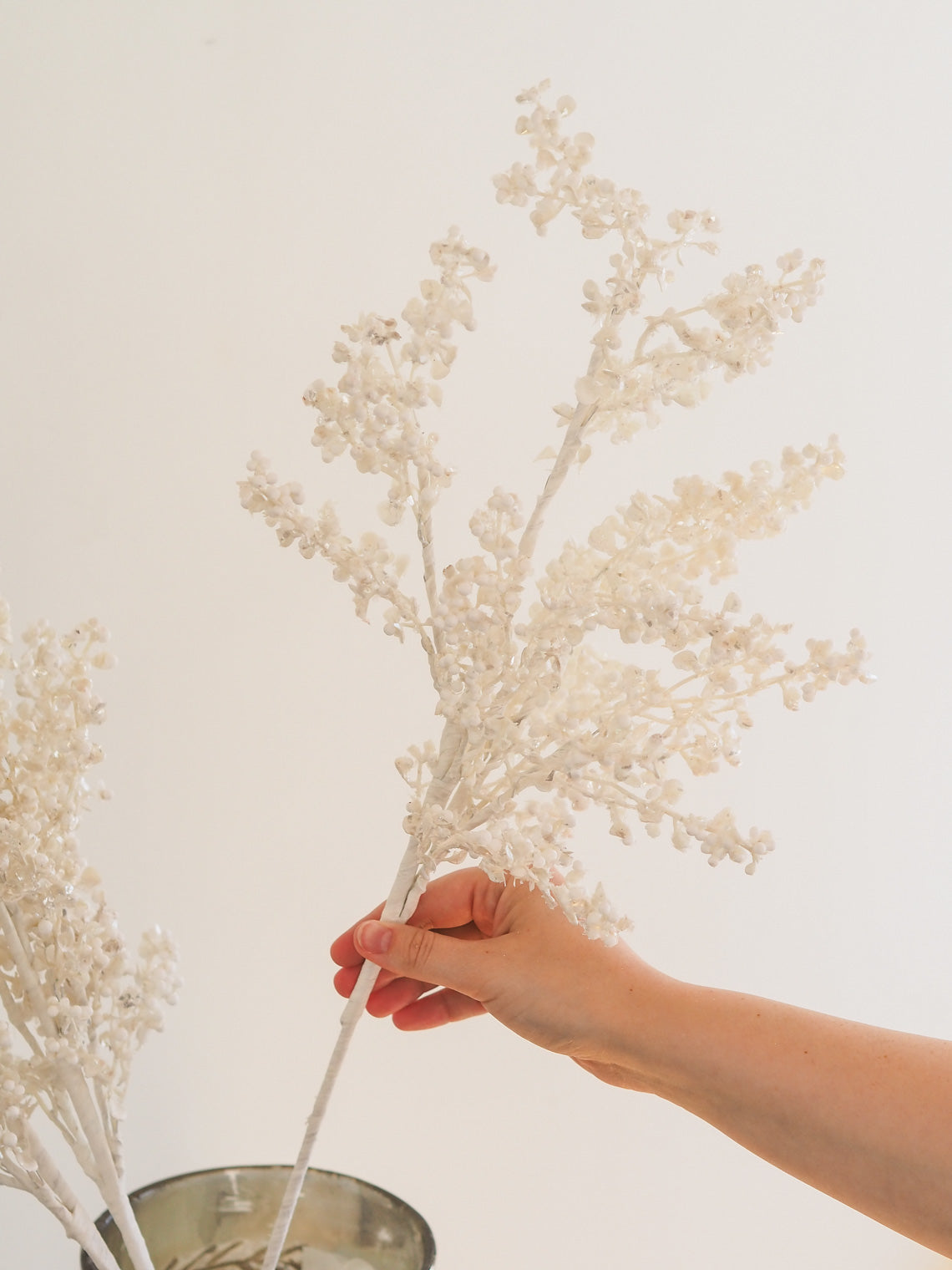 Snowy White Berry Stem - The Cross Decor & Design