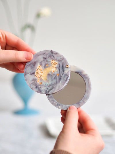 Celestial Moon Compact Mirror