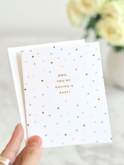 OMG You're Having A Baby Card - The Cross Decor & Design