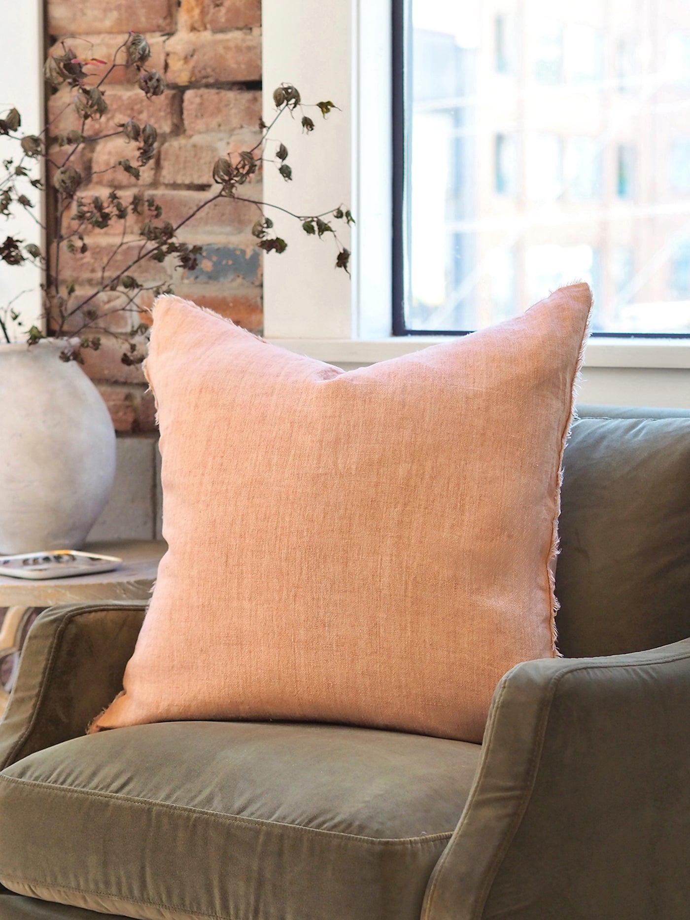 Lina Terracotta Pillow | 24x24 - The Cross Decor & Design