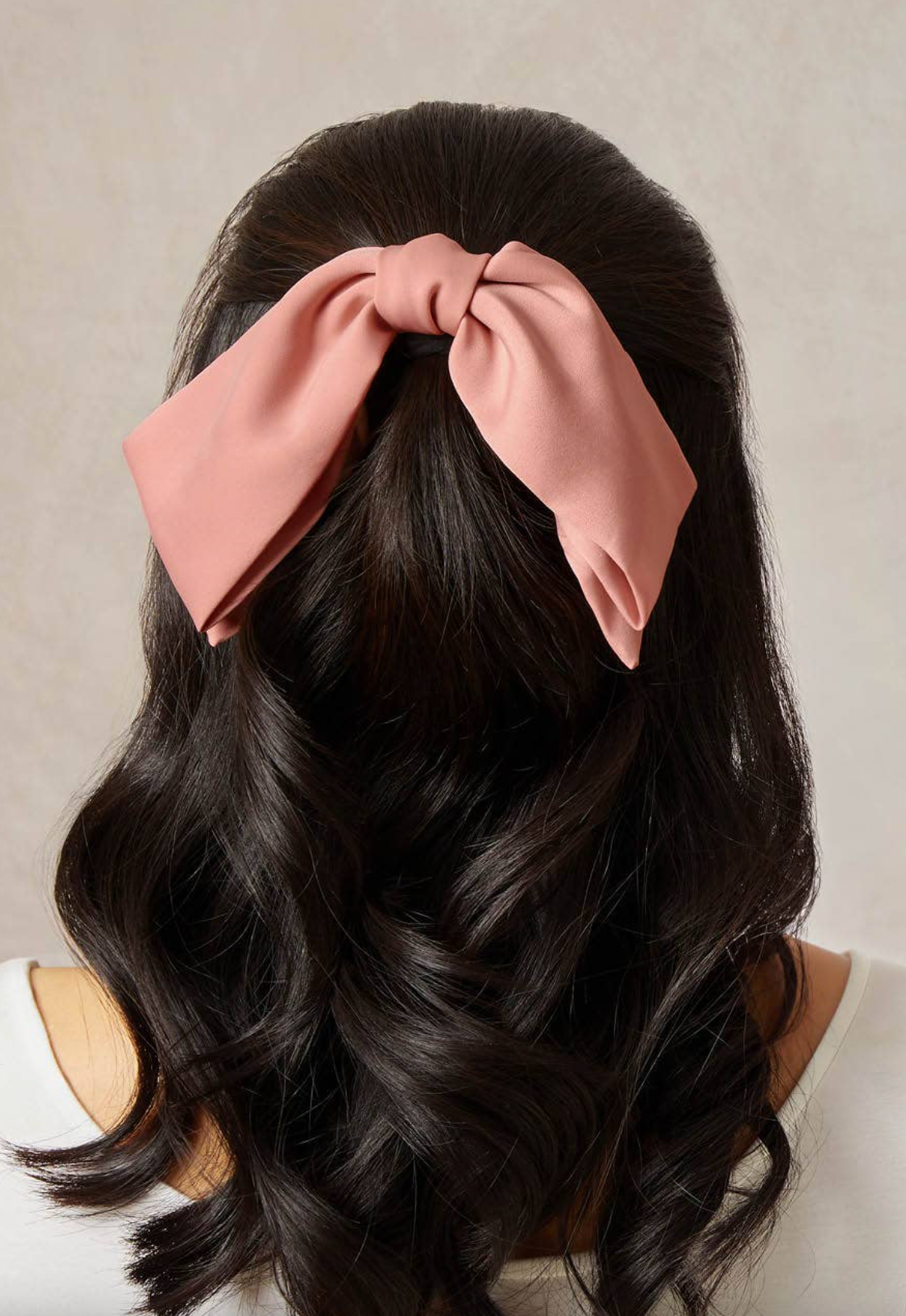 Rosewood Blush Bow Hair Clip - The Cross Decor & Design