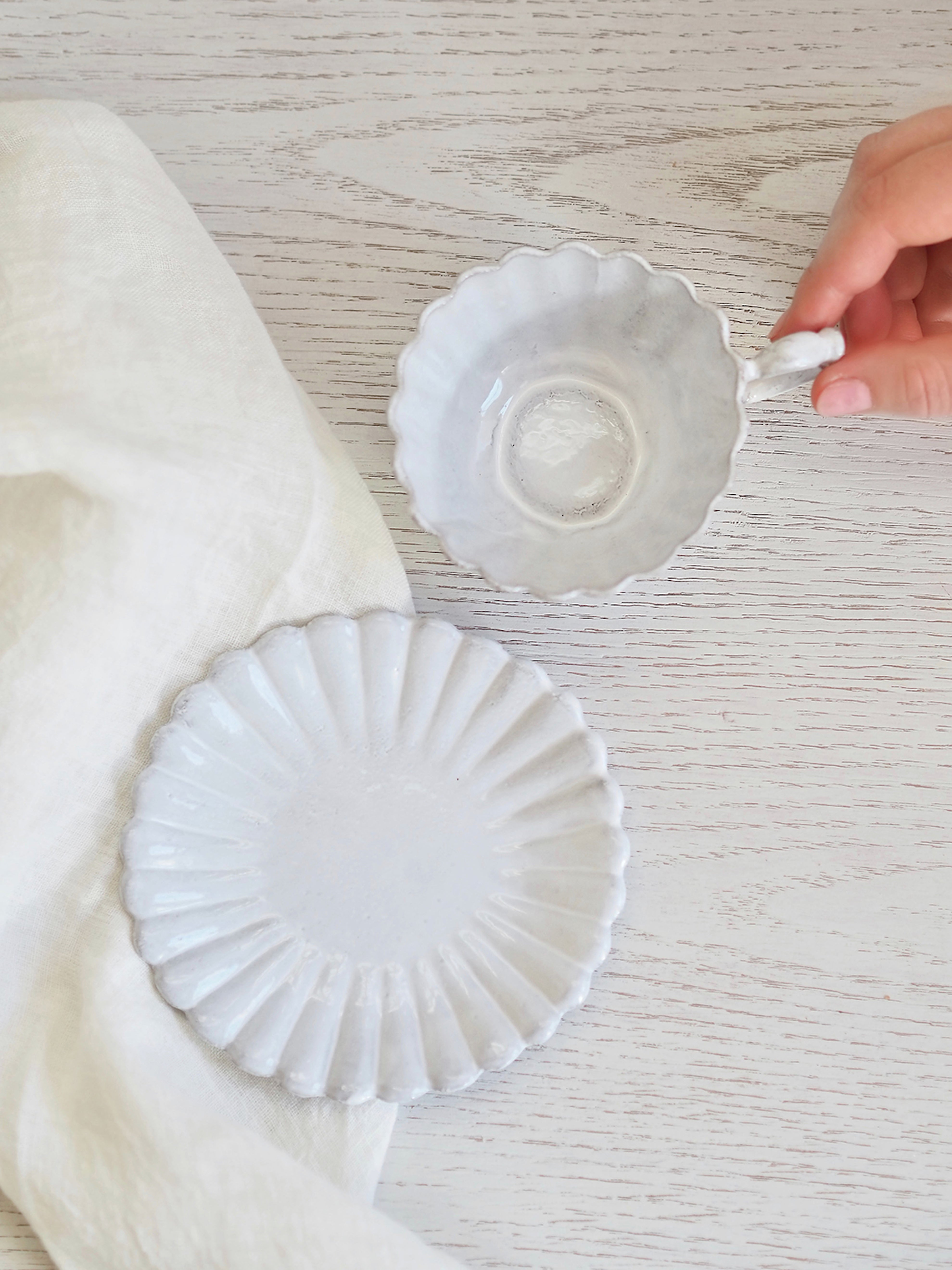 Astier de Villatte | Marguerite Tea Cup | The Cross Decor & Design