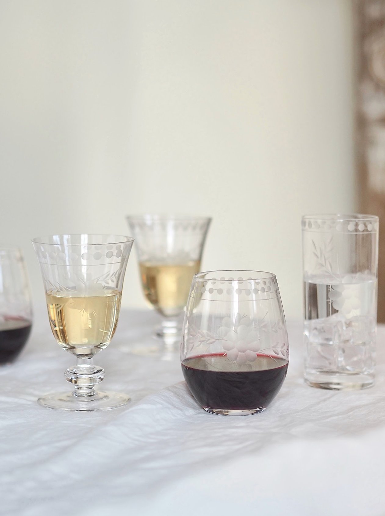 Belle Fleur Highball Glass - The Cross Decor & Design