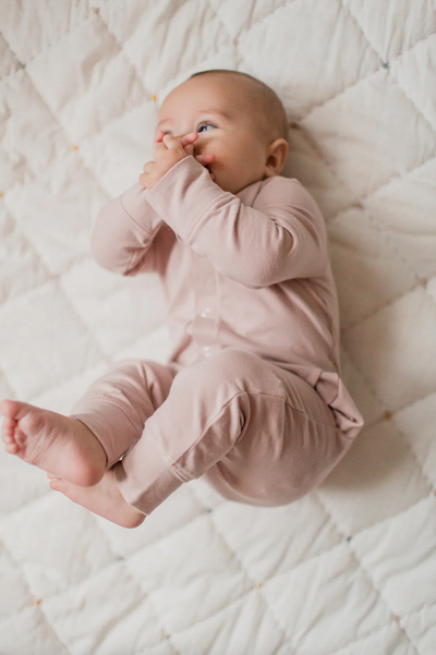 Pale Pink Essentials Romper - The Cross Decor & Design