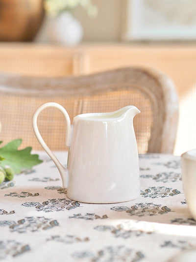 Kiran White Creamer - The Cross Decor & Design